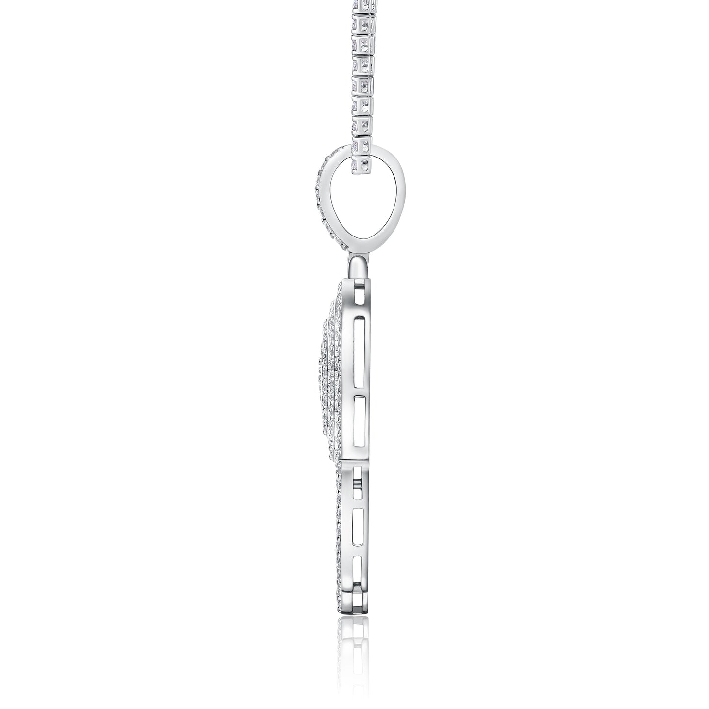 Master The Stars - A Fashionable And Trendy Necklace Pendant Set With Top-quality Moissanite S925 Silver And Platinum Plating Can Be Tested With A Diamond Pen